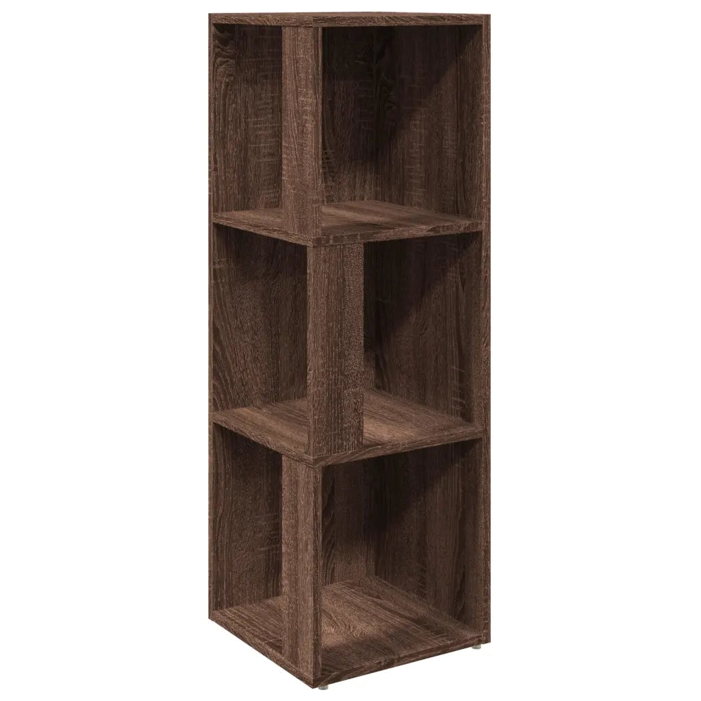 Scaffale Angolare Rovere Marrone 33x33x100 cm Legno Multistratocod mxl 103502