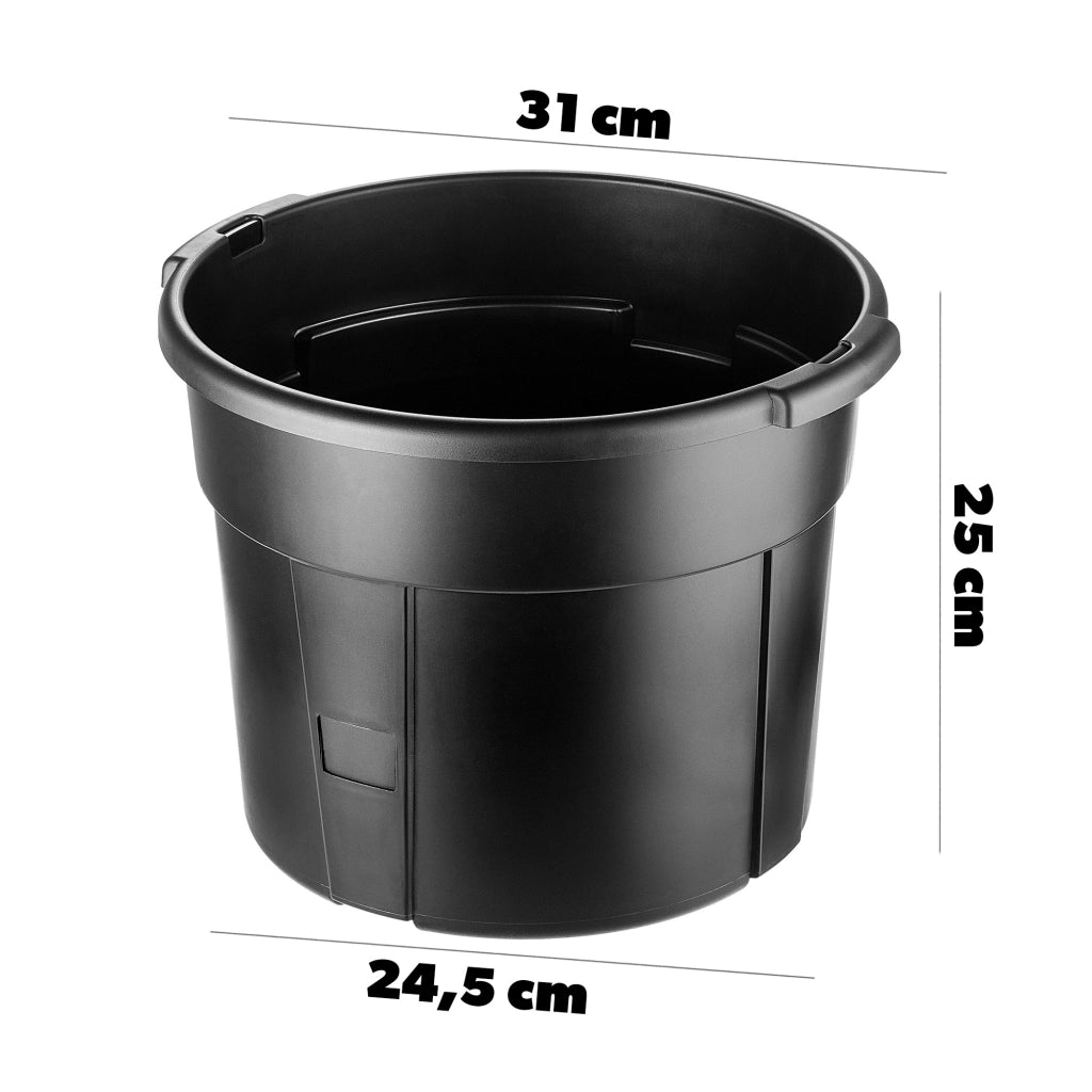 Vaso KADAX per piantare patate e ortaggi, con coperchio e inserto, 31 cm, 12 litri.