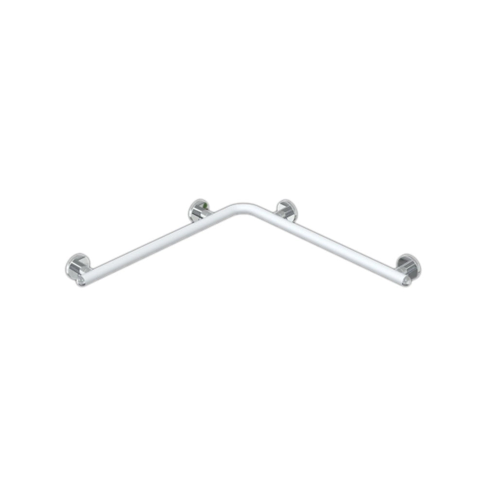 Maniglia angolare doccia serie raffaello 71,6x71,6 bianco opaco/inox lucido