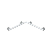 Maniglia angolare doccia serie raffaello 71,6x71,6 bianco opaco/inox lucido