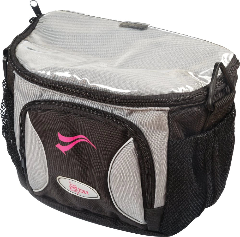 Borsa per manubrio bici da donna in poliestere con tracolla