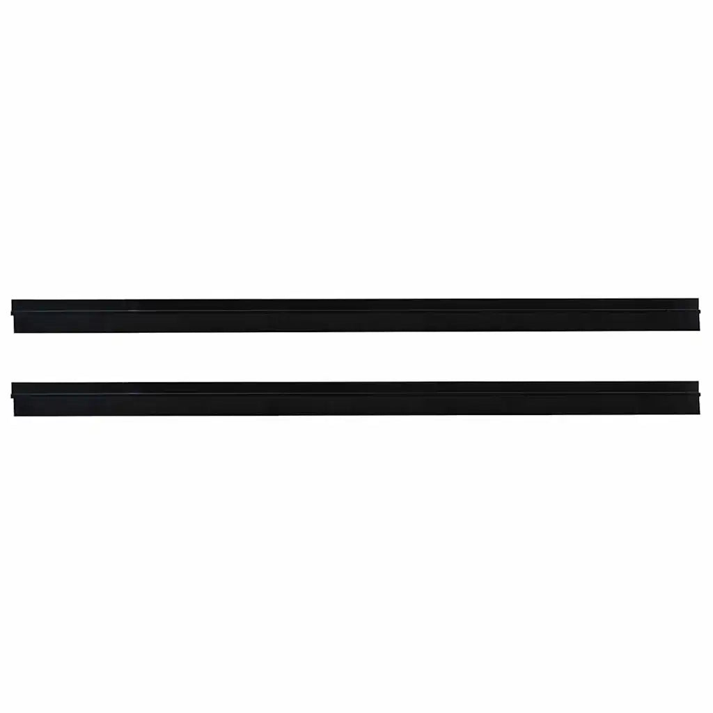 Spazzole per porte autoadesive 2 pcs Nero 100 cm 42019558