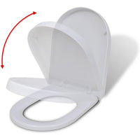 Festnight inodoro con cierre suave asiento inodoro blanco cuadra