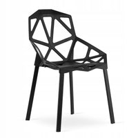 Set tavolo rotondo VALORA ETT con 2 sedie TROSA nere KOVA 60