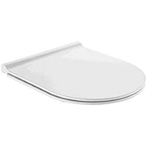 Sedile wc slim roca nexo bianco con coperchio softclose, abbassa