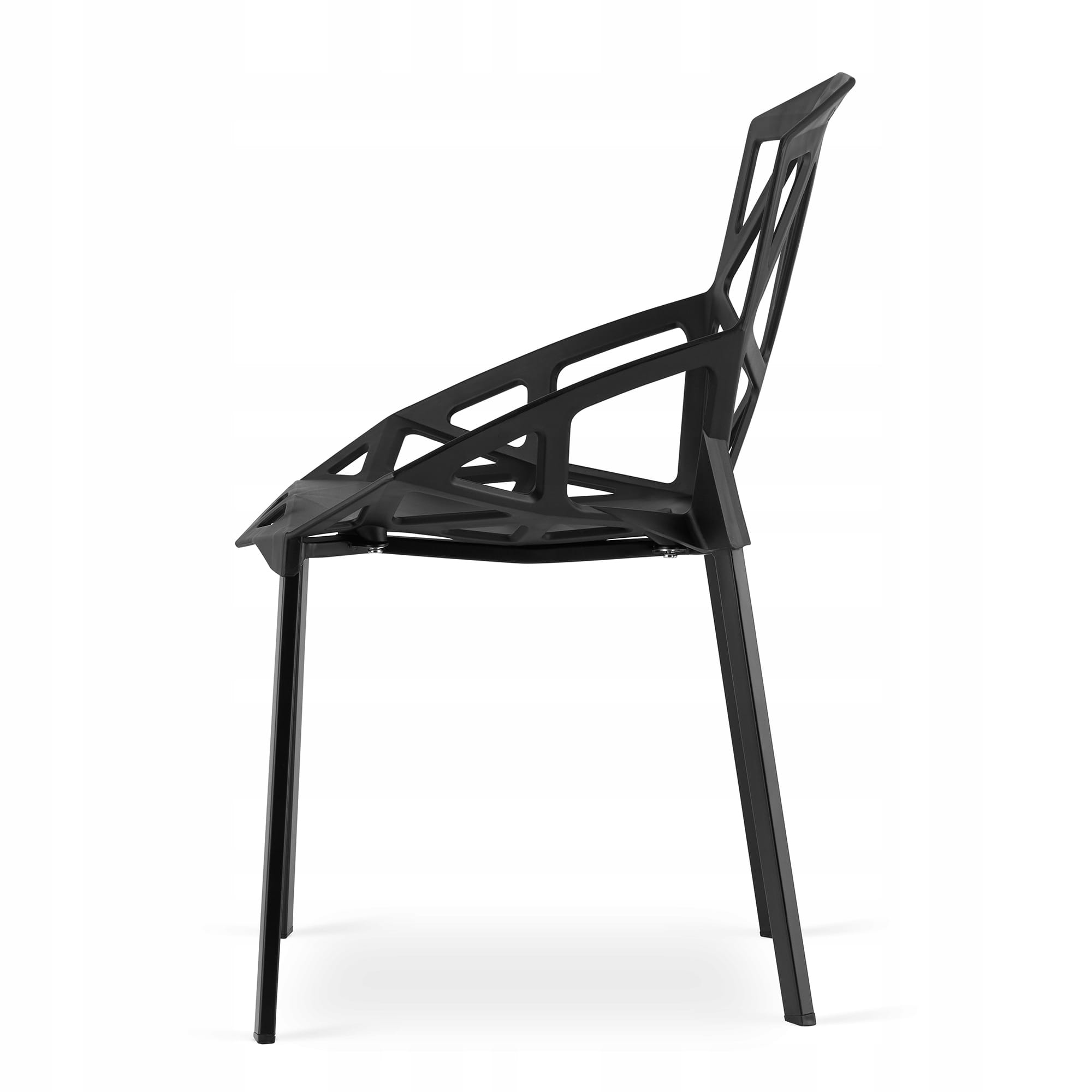 Set tavolo rotondo VALORA ETT con 2 sedie TROSA nere KOVA 60