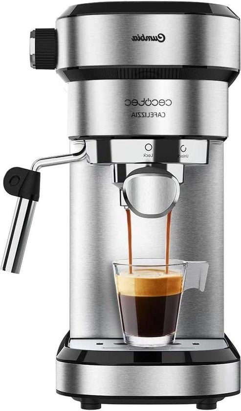 Macchina per Caffè Cafelizzia 790 Steel Pro 1350 W Blocco Termico 20 bar Modalità Auto 1-2 caffè Filtro per Caffè