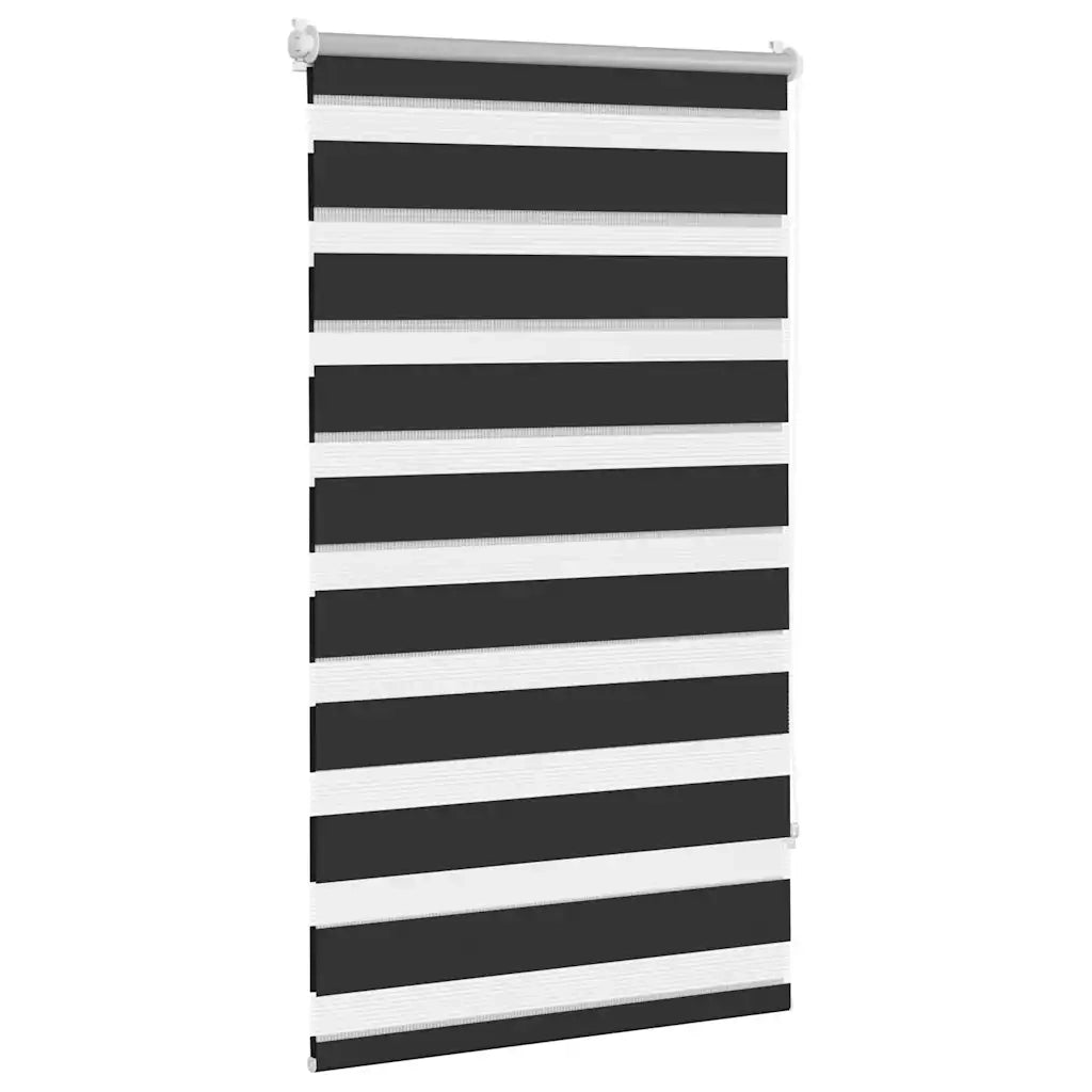Tenda a rullo | Tenda avvolgibile zebra 90,9x150 cm Tessuto Larghezza 86,7 cm nero