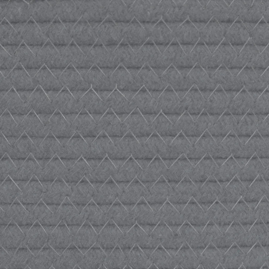 Cesto per Biancheria Grigio e Bianco ?60x36 cm in Cotone CFW6899085