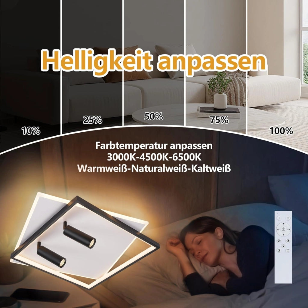 ZMH Faretto da soffitto LED 2 luci acrilico moderni dimmerabili per soggiorno