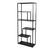 Libreria a 6 livelli con struttura in metallo collezione SOHO - Dimensioni 70x30x170 cm