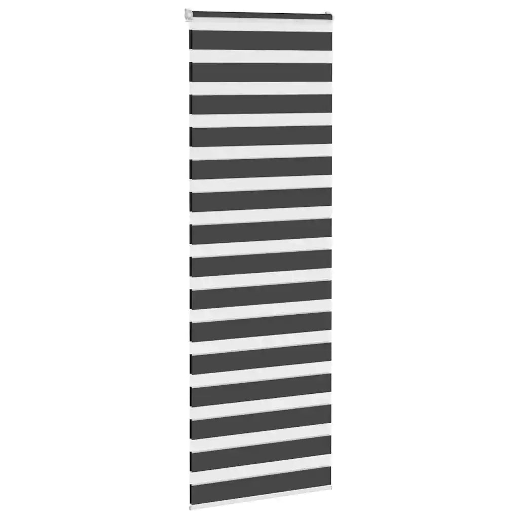 Tenda a Rullo Zebra Nero Larghezza Tessuto 80,9 cm Poliestere 4014258
