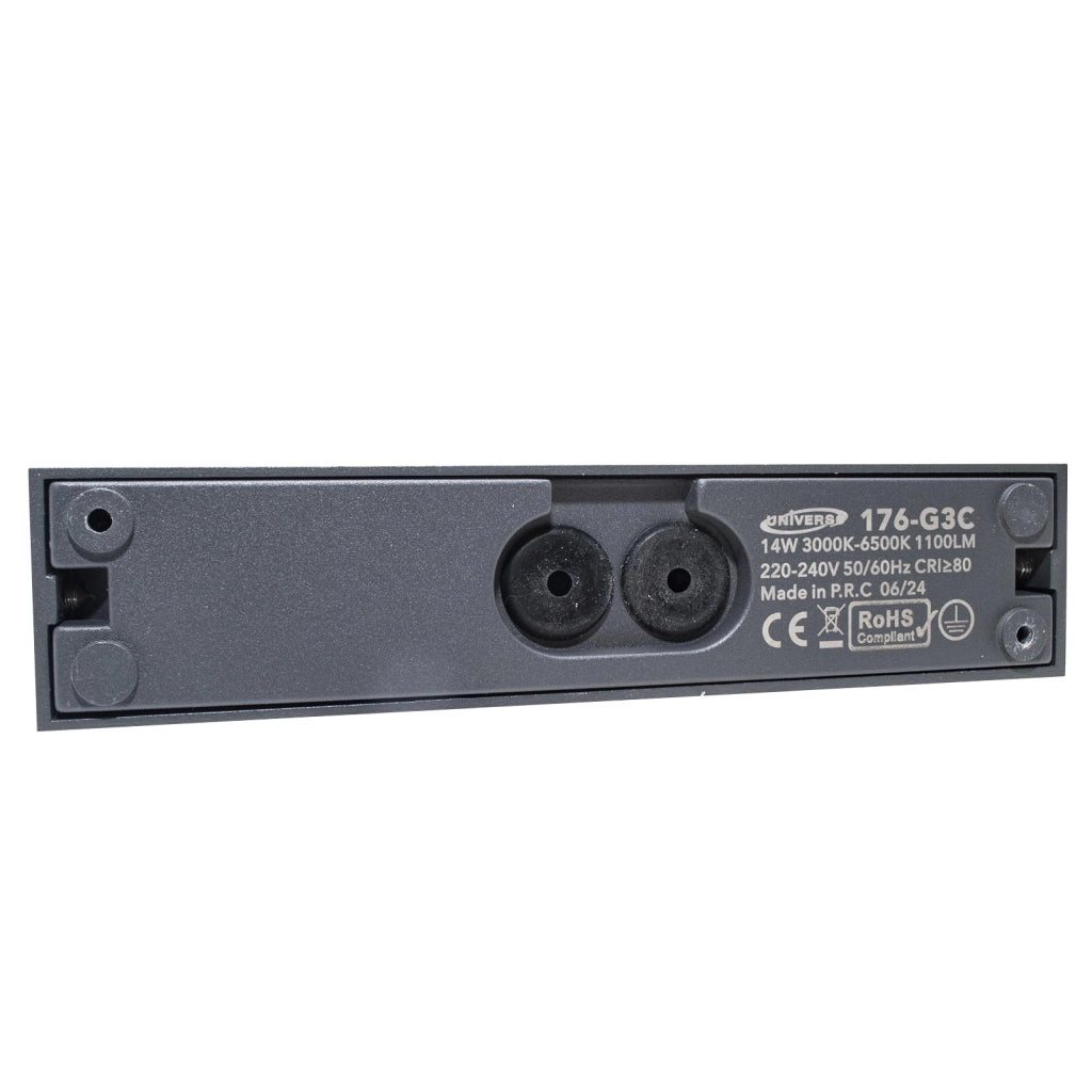 Applique parete per esterno impermeabile IP65 doppio fascio LED 14W interruttore CCT da 3000K a 6500K luce balcone ingresso GRIGIO SCURO