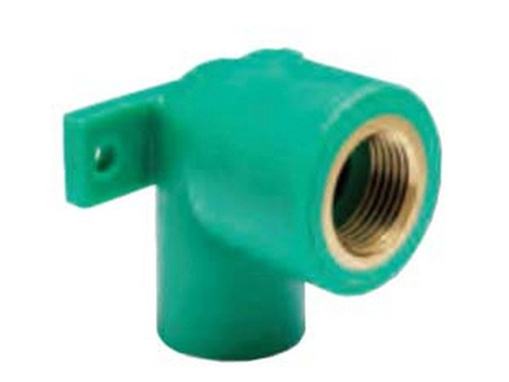 5pz curva 90° con staffa filettata femmina in ppr pn25 - f ø mm.20x1/2" cod:ferx.fer356497