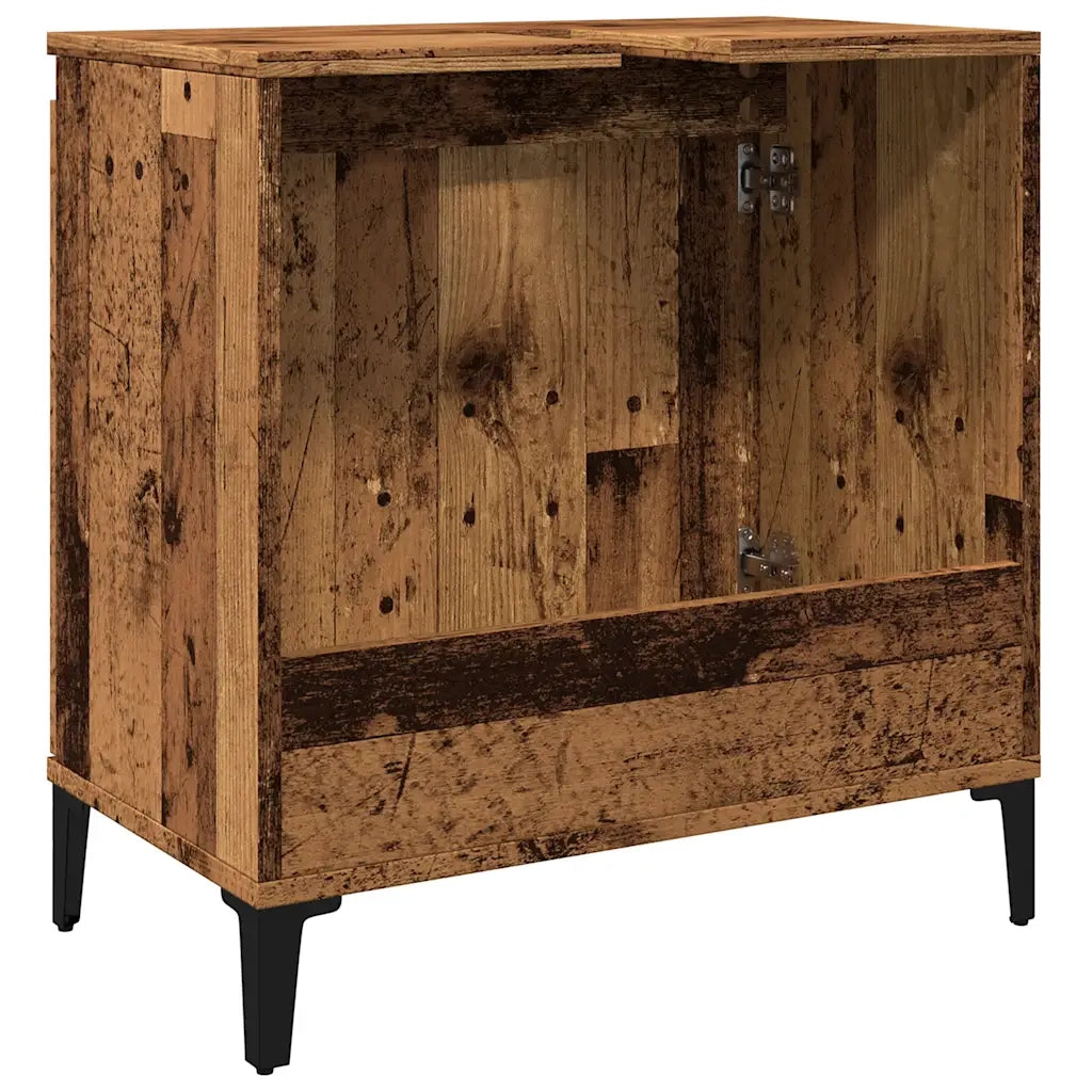 vidaXL Mobile Lavabo Legno Antico 58x33x60 cm in Legno Multistrato