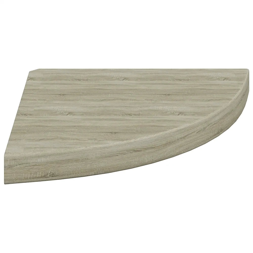 Scaffale Angolare a Parete Rovere 35x35x3,8 cm in MDF