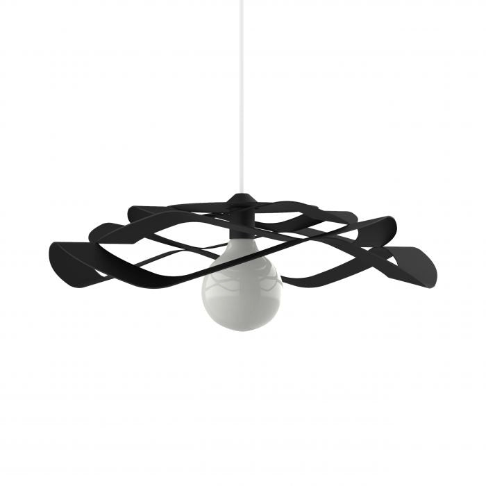 LAMPADARIO ORIGAMI E27 D.40XH120CM NERA