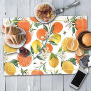 Piatti per tavola a forma di frutta - Set di 4 piatti per tavola in PVC - 48 x 33 cm - Antiscivolo & Lavabile - Resistente alla sporcizia & Resistente al calore - Made in Italy