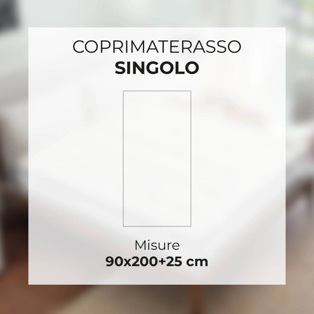 Coprimaterasso Impermeabile Proteggi Materasso Lenzuolo Sotto Bianco Cotone Microfibra Incontinenza Con Angoli Elasticizzati Resistente Antiacaro Traspirante Anziani Bambini Singolo90x200Cm