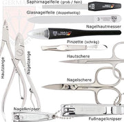 Set di manicure - Strumenti di cura ciglia occhiello in acciaio inossidabile 11