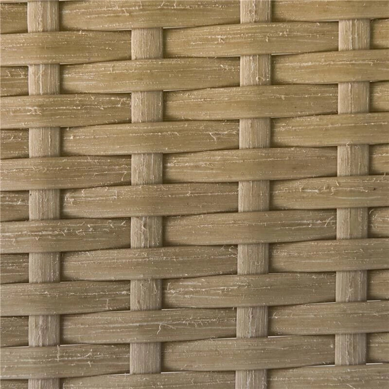 SET 3 PEZZI DIVANO 2 POSTI CHAISE LONGUE E TAVOLINO BEIGE E CAFFÈ