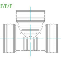 Braga semplice 90 tee per tub co rrugato d.200 stampato b08lqy2yv