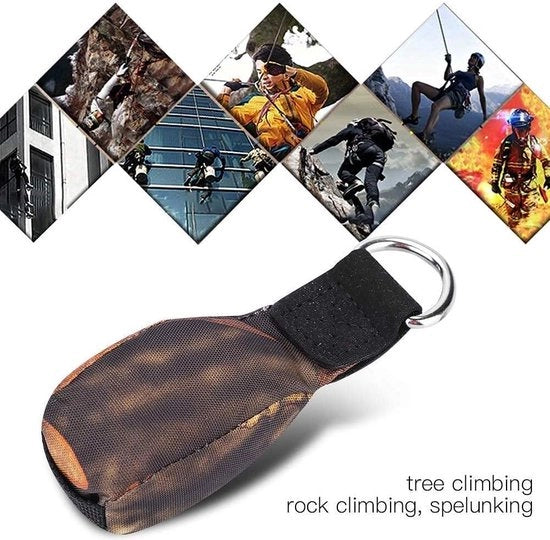 Cinturone di sicurezza per arrampicata e alpinismo con sacchetto di lancio - corda di lancio per lavori di arboricoltura