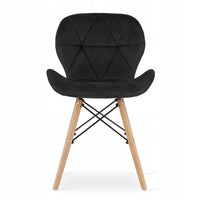 Set tavolo rettangolare Valora YURO MDF bianco faggio x4