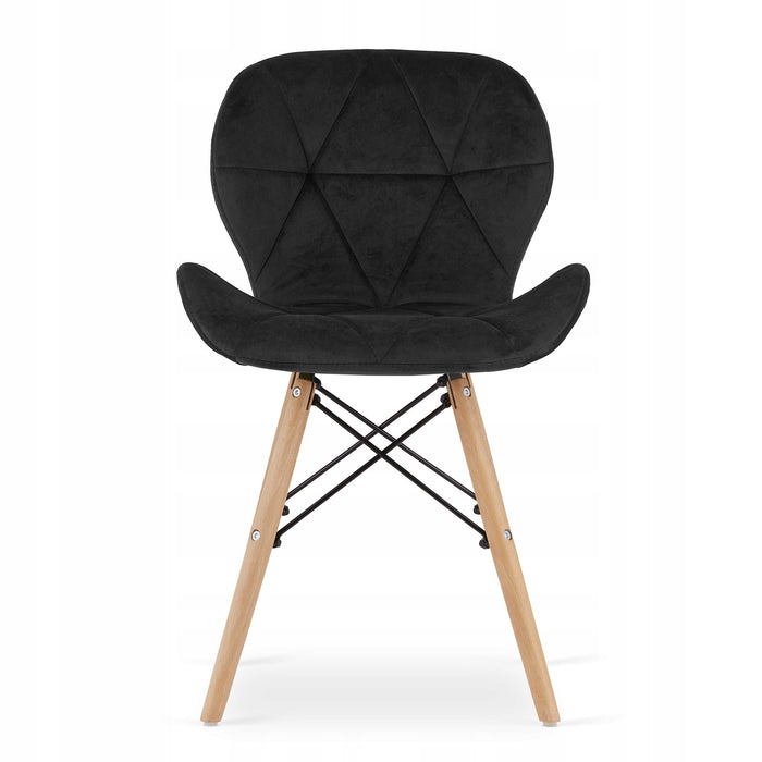 Set tavolo rettangolare Valora YURO MDF bianco faggio x4