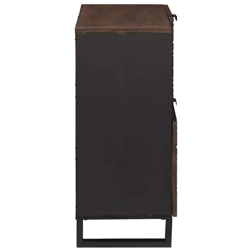 Credenza | Madia | Buffet da pranzo | Armadio da pranzo Marrone 80 x 33 x 75 cm legno massello di mango