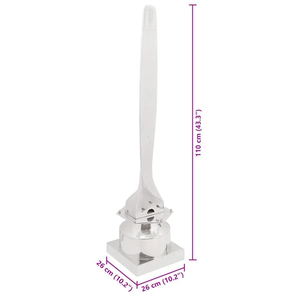 Scultura Argento 26 x 26 x 110 cm Alluminio CFW6557866