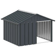 Casetta per Cani Antracite 116,5x103x81,5 cm Acciaio Zincatocod mxl 119144