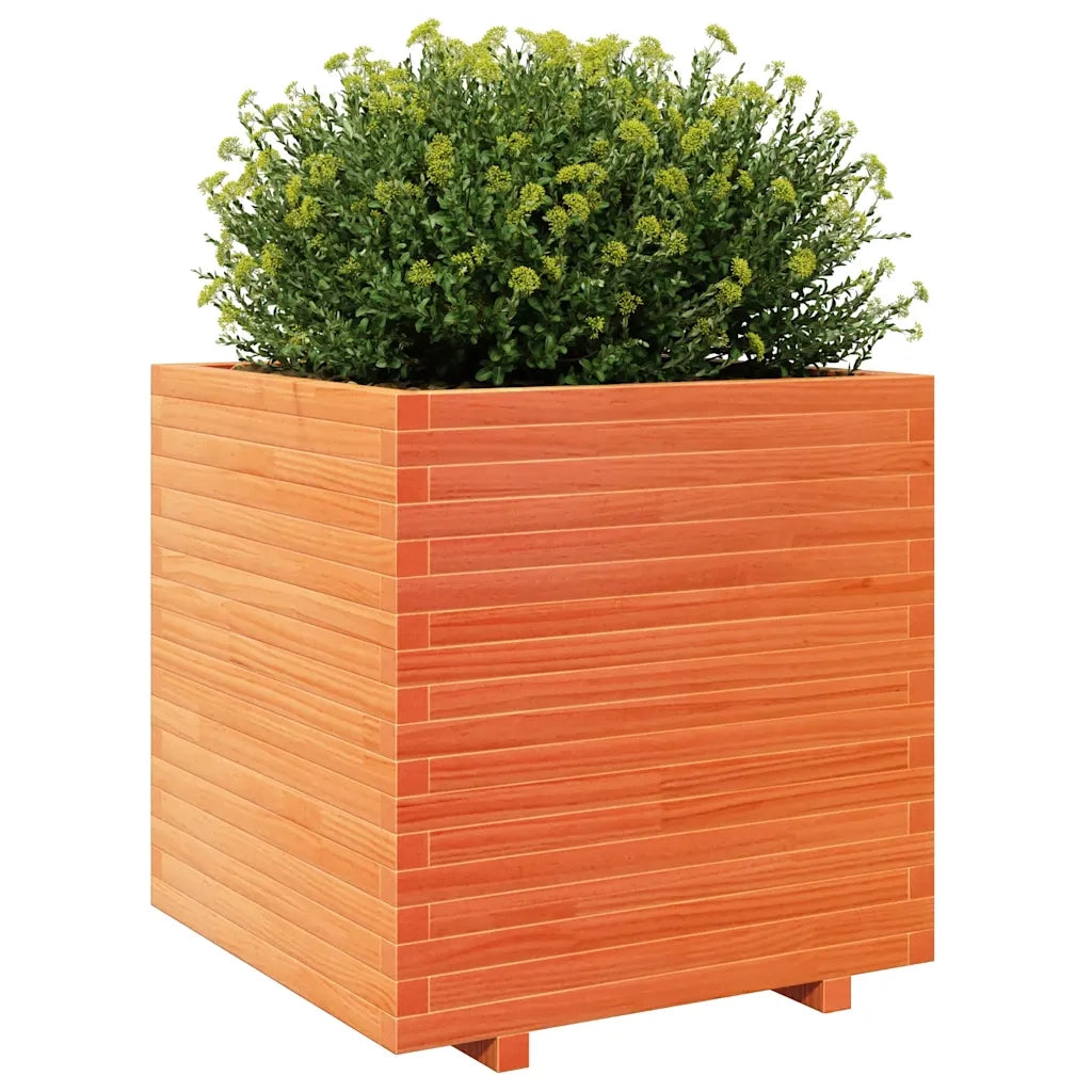 Fioriera Giardino Marrone Cera 70x70x72,5cm Legno Massello Pino 3282586