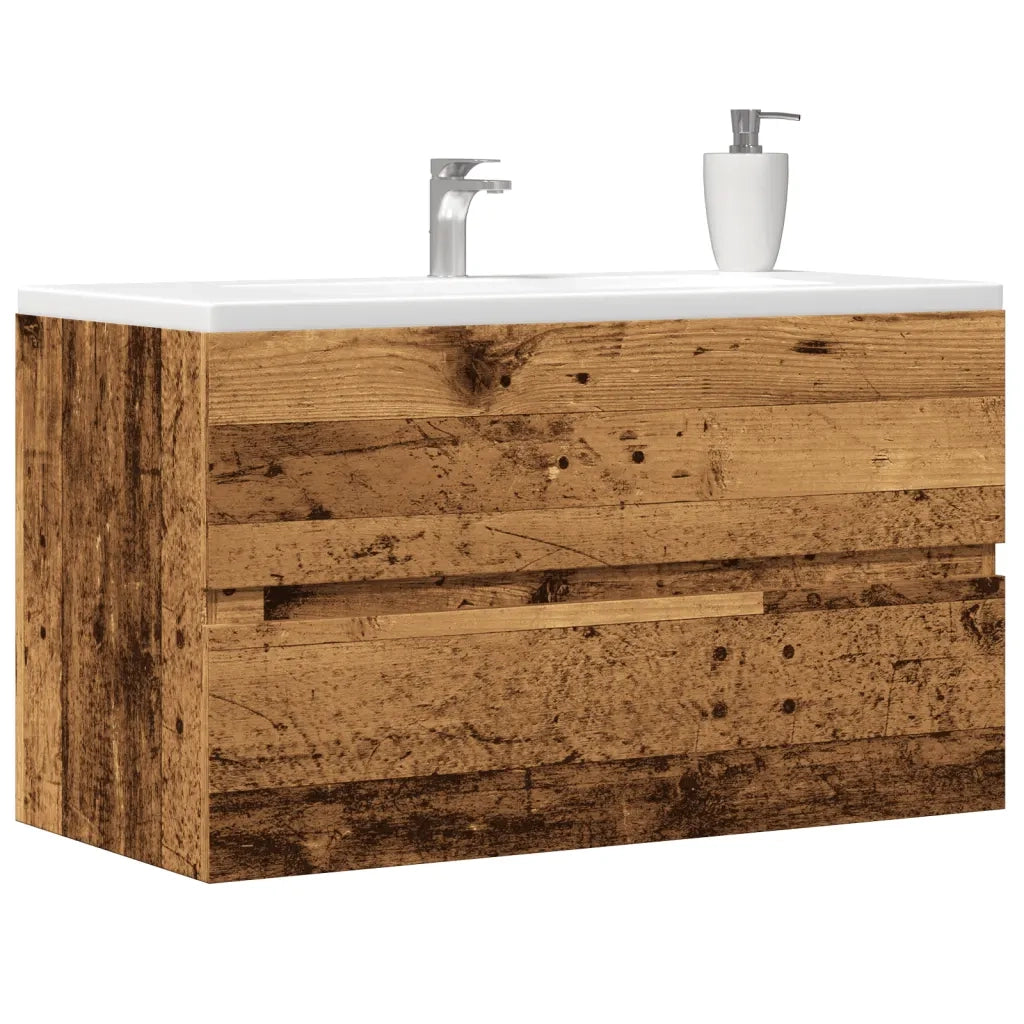 Mobile Lavabo | Armadio Lavabo Legno Antico 90x38,5x45 cm in Truciolato