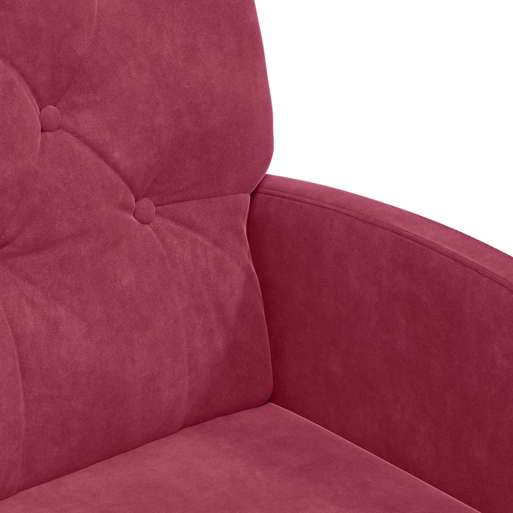 Sedie da Pranzo con Ruote 2 pz | Sedie da cucina Rosso vino 58 x 67 x 97 cm