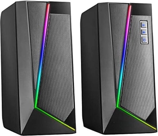 Altoparlanti per PC - Altoparlanti per Computer - Altoparlanti per Giochi - Nero
