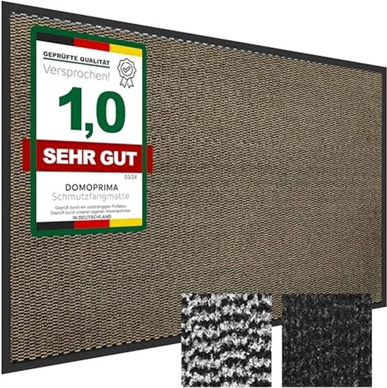 Vuilvangermat per Entrata, Geurloso, Antislip, Resistente ai Cambiamenti di Temperatura, per Esterno e Interno, Dimensioni 60 x 90 cm, Materiale Gemmato Misto.
