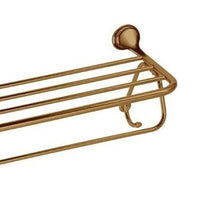 Porta salviette quadruplo 60 cm in ottone antico