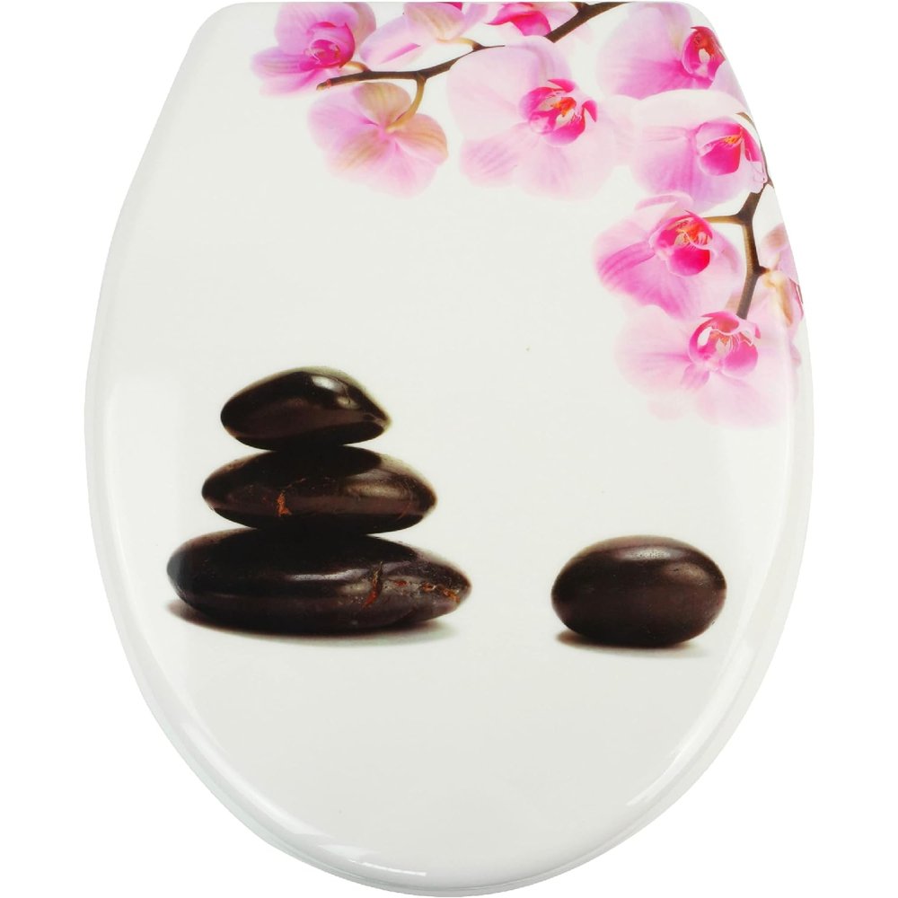 Sareno - sedile wc con abbassamento automatico, in duroplast, mo