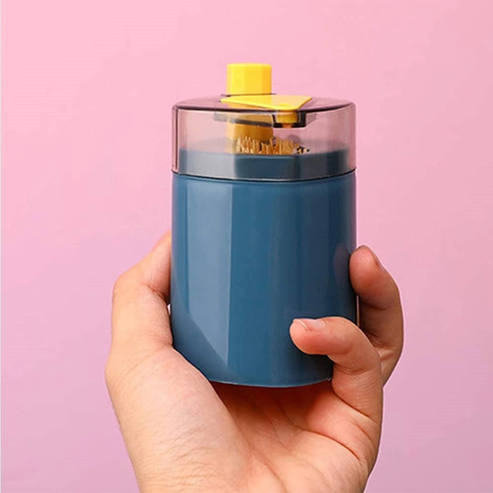 Trade Shop - Kit 3 Pezzi Porta Stuzzicadenti Automatico Dispenser Pop-up Pulizia Denti Cucina -