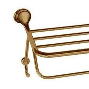 Porta salviette quadruplo 60 cm in ottone antico