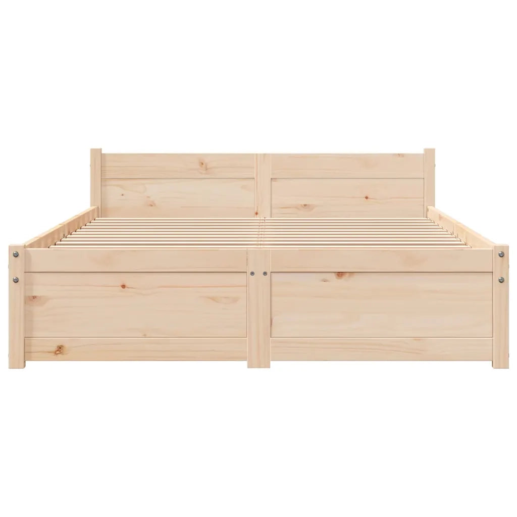 Giroletto senza Materasso Ambrato in Legno Massello 120x200 cm 815039