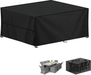 Copertura per arredamenti esterni, sacchetto impermeabile di protezione, arredamenti esterni, telo di copertura anti-UV per tavoli da giardino, divani per giardino, carico pesante, 420D Oxford, sacchetto di copertura per insieme di arredamenti, 240 x 180