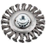 kwb 719730 Ruota a raggi di filo di acciaio Spazzola a disco 11,5 cm
