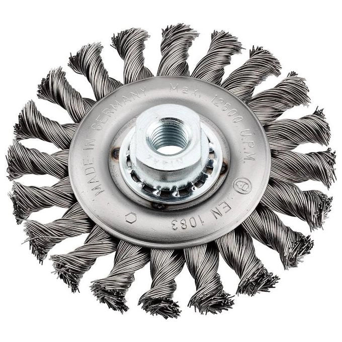 kwb 719730 Ruota a raggi di filo di acciaio Spazzola a disco 11,5 cm