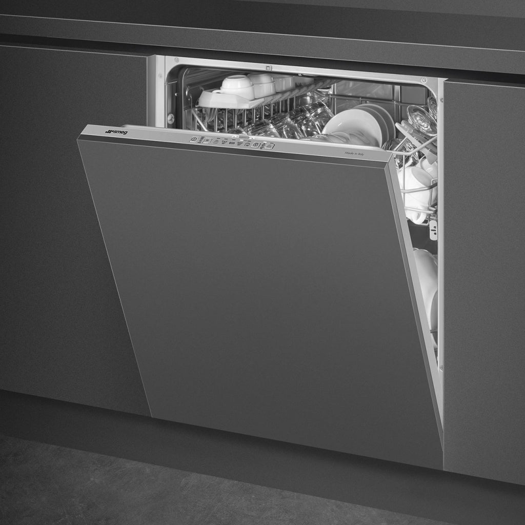 Smeg stl281ds lavastoviglie ad incasso a scomparsa totale, 60cm, 13 coperti, classe d, estetica universale