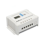 Alcapower Regolatore di Carica Solare PWM 30A 12V 24V Riconoscimento Automatico Tensione e Doppia Uscita USB Integrata per Impianti Fotovoltaici