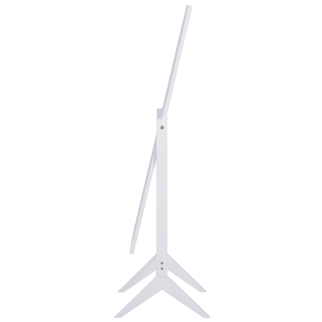 Specchio a Pieno Corpo con Supporto ¨C Minimal ¨C Bianco 47x46x148 cm