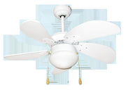 ZEPHIR VENTILATORE DA SOFFITTO 76 CM 5 PALE CON LUCE BIANCO