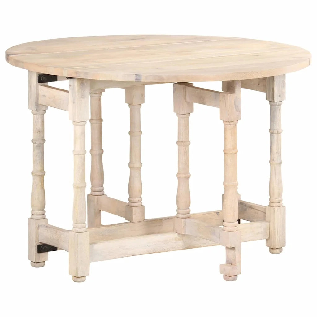 Tavolo da Pranzo Rotondo 110x76 cm in Legno Massello di Mango 321700